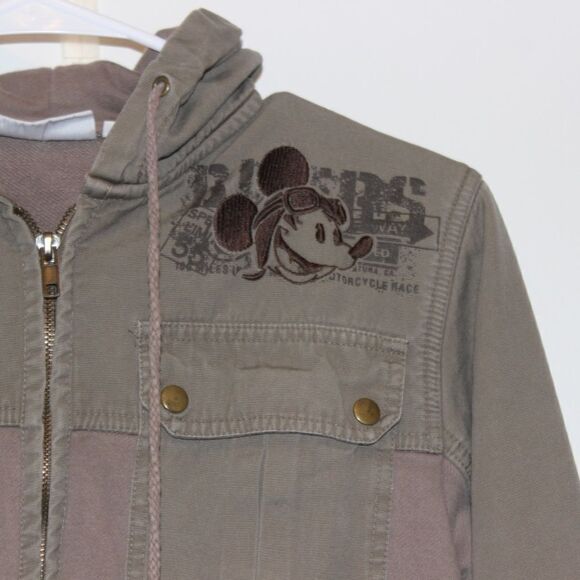 Disneyland Paris Jacket Women Size Small in olive 🫒 - Picture 3 of 7